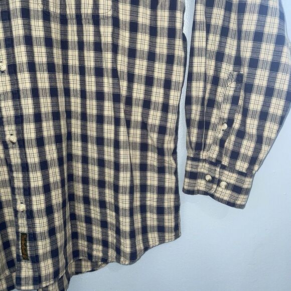 Timberland Shirt Mens Size‎ XL Plaid Button Up Long Sleeve Work Outdoor Nature - Picture 3 of 11
